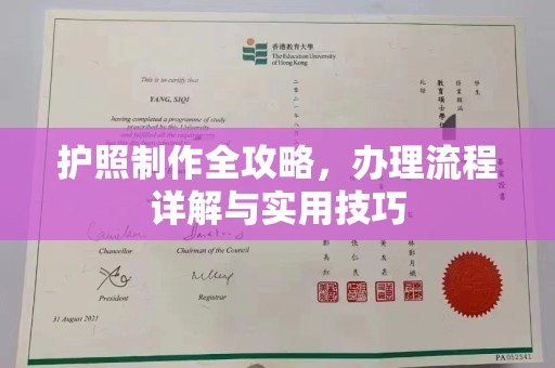 嵩县护照制作全攻略，办理流程详解与实用技巧