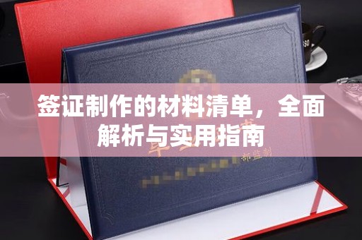嵩县签证制作的材料清单，全面解析与实用指南