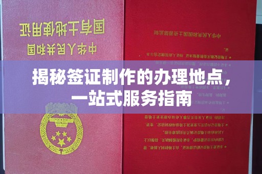 嵩县揭秘签证制作的办理地点，一站式服务指南
