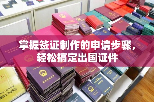 嵩县掌握签证制作的申请步骤，轻松搞定出国证件
