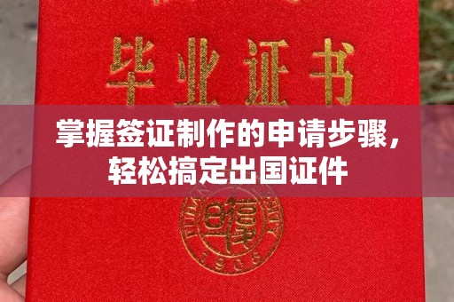 嵩县掌握签证制作的申请步骤，轻松搞定出国证件