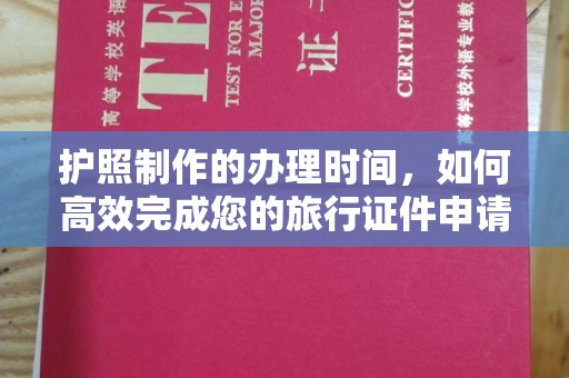 嵩县护照制作的办理时间，如何高效完成您的旅行证件申请