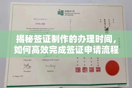 嵩县揭秘签证制作的办理时间，如何高效完成签证申请流程