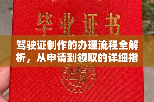 嵩县驾驶证制作的办理流程全解析，从申请到领取的详细指南