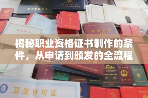 嵩县揭秘职业资格证书制作的条件，从申请到颁发的全流程解析