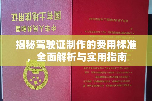 嵩县揭秘驾驶证制作的费用标准，全面解析与实用指南