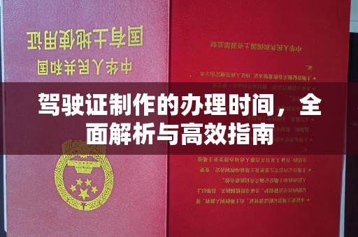 嵩县驾驶证制作的办理时间，全面解析与高效指南