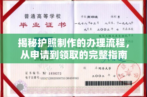嵩县揭秘护照制作的办理流程，从申请到领取的完整指南