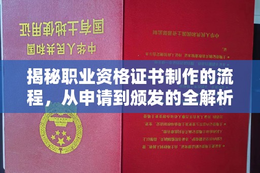 嵩县揭秘职业资格证书制作的流程，从申请到颁发的全解析