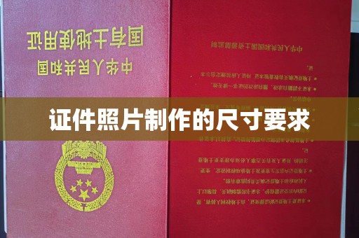 嵩县证件照片制作的尺寸要求