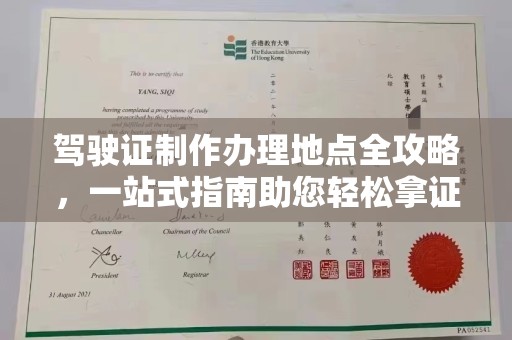 嵩县驾驶证制作办理地点全攻略，一站式指南助您轻松拿证